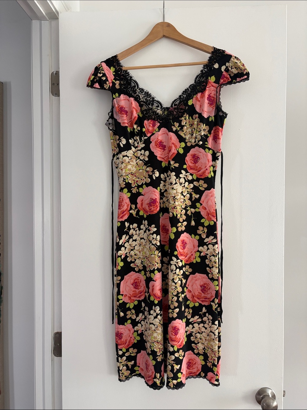Betsey Johnson floral and lace dress size Medium